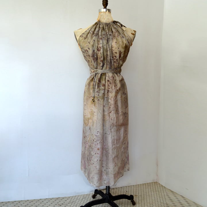 GRAU Eco Dye Silk Mid Fairy Dress #E60